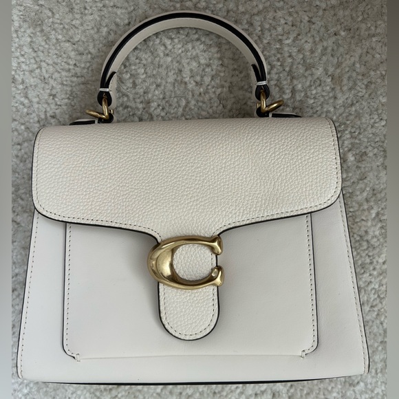 Coach Tabby Top handle 20 Chalk - Picture 1 of 6